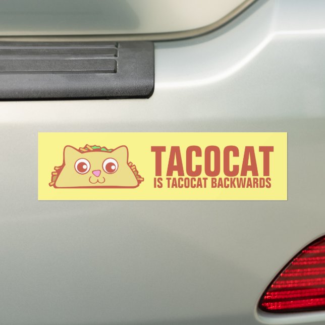 Sticker pare-chocs Tacocat Back II (En voiture)