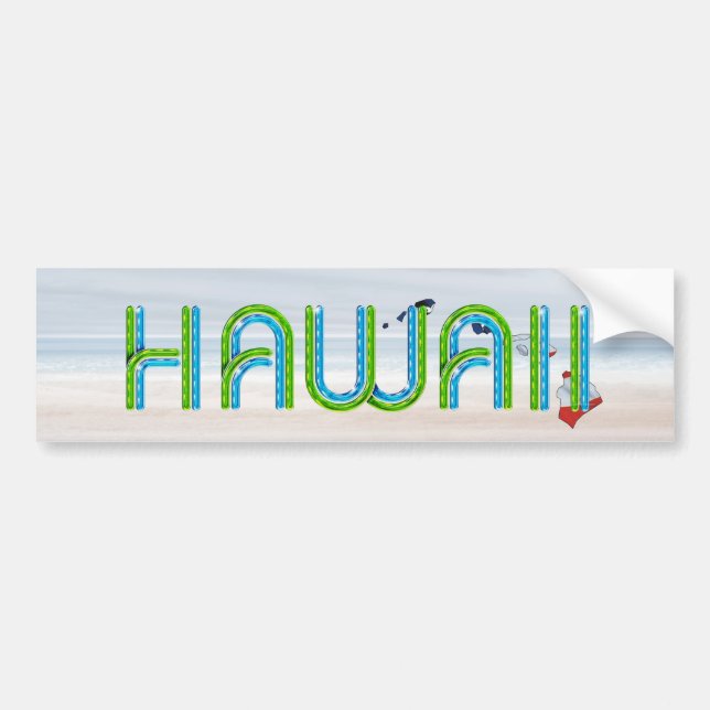 Sticker pare-chocs TEE Hawaii Patriot (Devant)