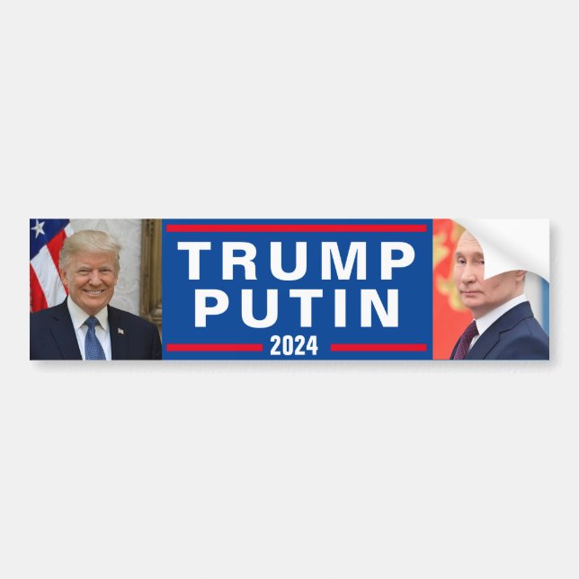 Sticker pare-chocs TRUMP/POUTINE 2024 (Devant)