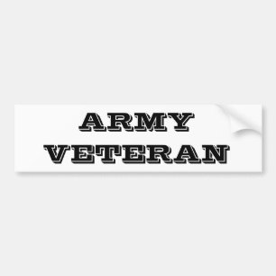 Sticker pare-chocs vétéran de l'armée