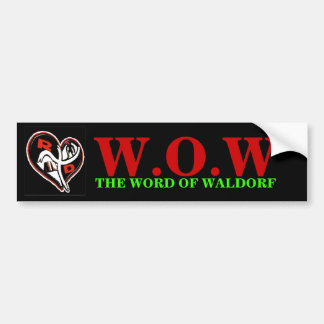 Sticker pare-chocs WOW