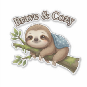 Sticker Paresseux – Champion du Temps de Nuit