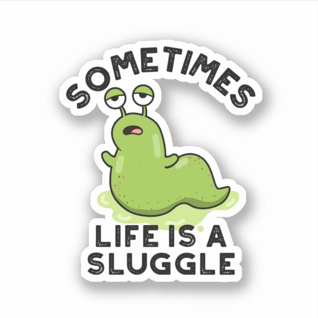 Sticker Parfois, La Vie Est Un Jeu De Luge Amusant (Devant)