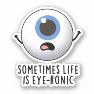 Sticker Parfois, La Vie Est Un Jeu D'Oeil Drôle