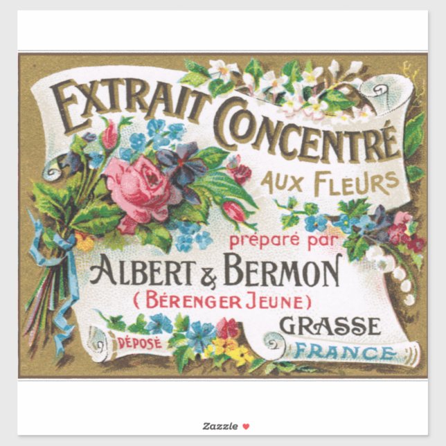 Sticker Parfum français Belle Epoch (Feuille)