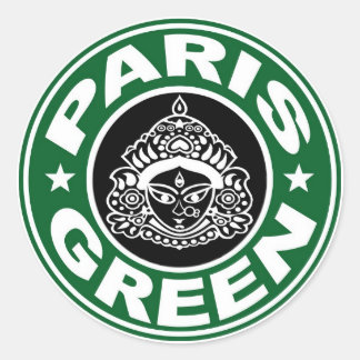 Sticker Paris Vert Durga