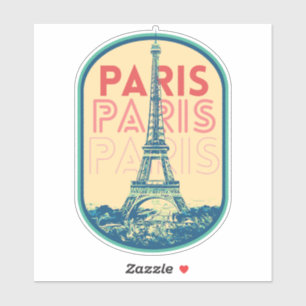 Sticker Paris ville France est ma fière ville natale Autoc