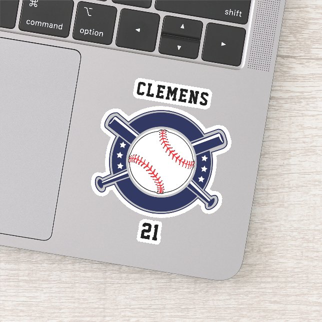 Sticker Park Baseball Softball Team Nom Personnalisé (Détail)