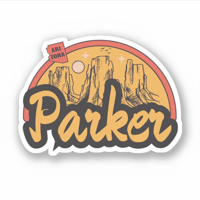 Sticker Parker, Arizona (Devant)