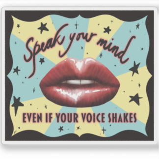 Sticker Parle Ton Esprit, Voter, Activiste