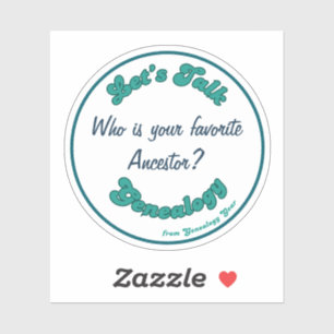 Sticker Parlons Généalogie : Ancêtre favori