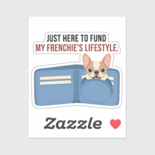 Sticker Parrain de Frenchie à plein temps Drôle de chien B