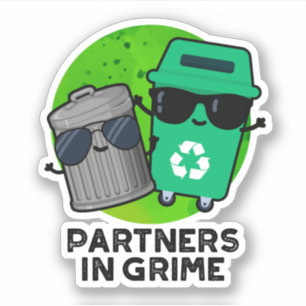 Sticker Partenaires Dans Grime Funky Trash Pun
