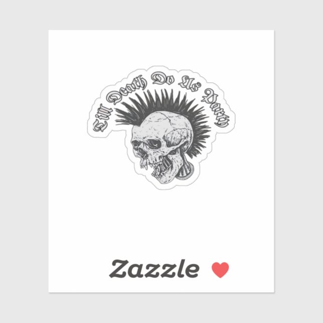 Sticker Parti jusqu'à la mort Do Us Party Halloween (Feuille)