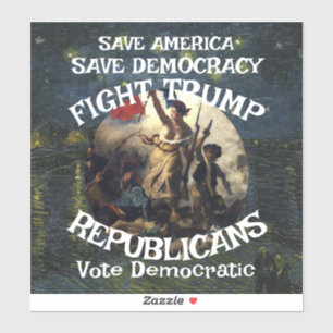 Sticker Parti républicain Trmp MAGA États-Unis Amérique Vo