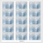 Parties scintillant d'argent bleu Mariage Étiquett