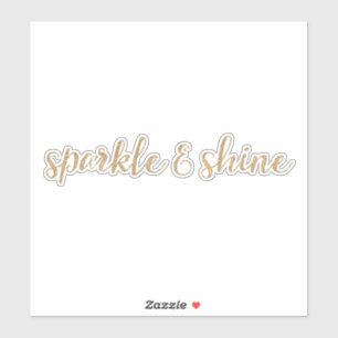 Sticker Parties scintillant d'or étincelle et brille