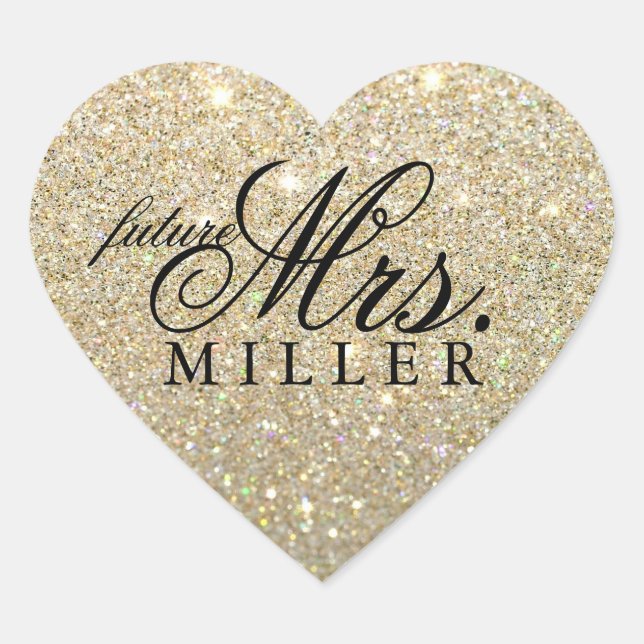 Sticker - Parties scintillant Heart Fab future Mme (Devant)