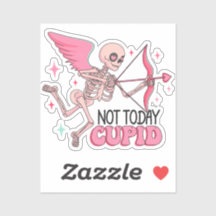 Pas Aujourd'Hui Génial ! Squelette anti-Valentin