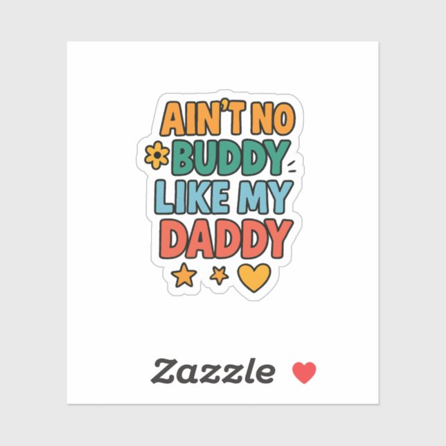 Sticker Pas de copain comme mon papa (Feuille)