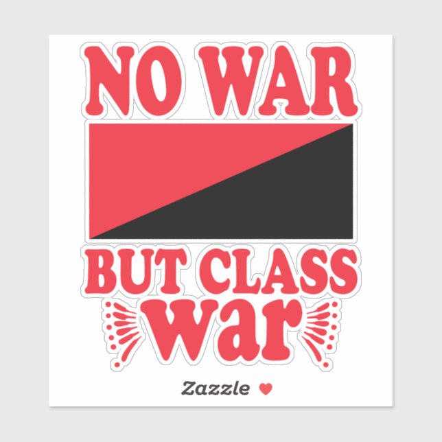 Sticker Pas de guerre, mais de guerre de classe (Feuille)