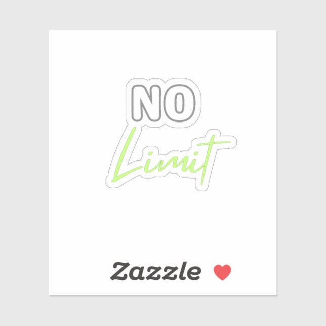 Sticker Pas de limite (Feuille)