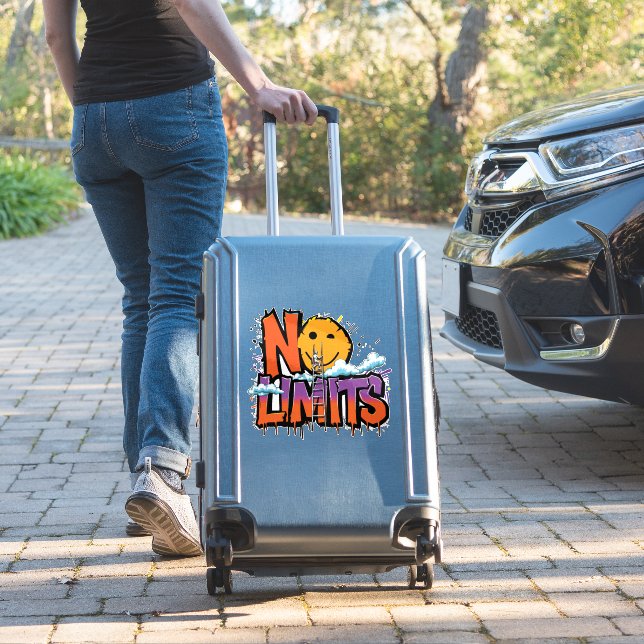 Sticker Pas de limites Graffiti Art - Motivation urbaine (Valise Insitu)
