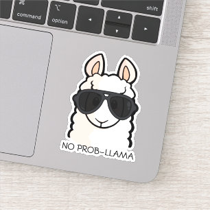 Sticker Pas de Prob-Llama