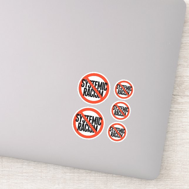 Sticker Pas de racisme systémique (Détail)