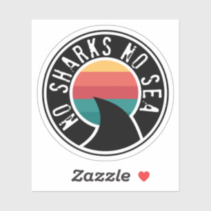 Sticker Pas de requins ni mer