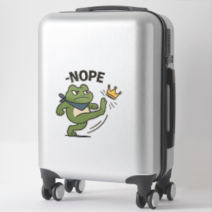 Sticker Pas de rois en Amérique Grenouille Pas de rois Dém