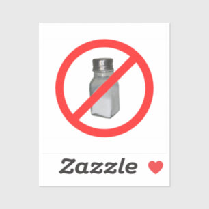Sticker Pas de sel