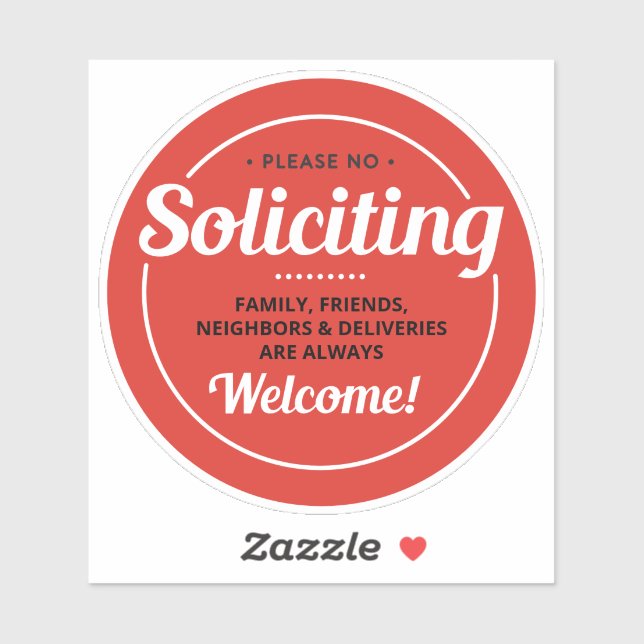 Sticker Pas de sollicitation (modifiable) Porte avant 4" V (Feuille)