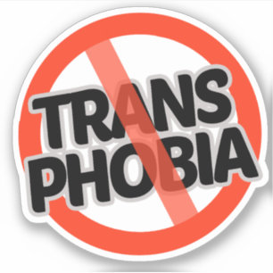 Sticker Pas de transphobie