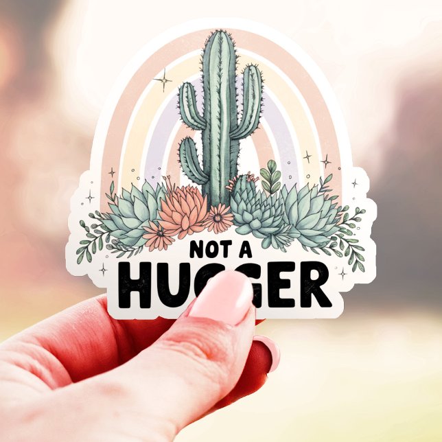 Sticker Pas un gros Cactus Vinyl (Créateur téléchargé)