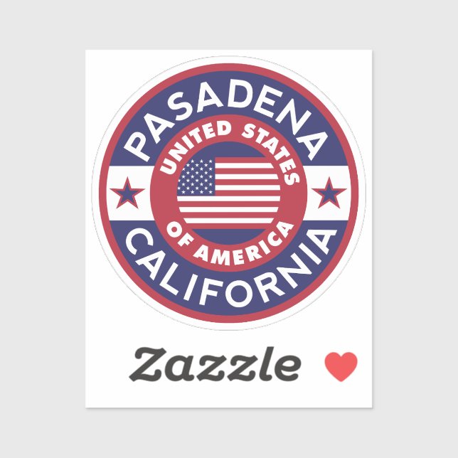Sticker PASADENA, Californie (Feuille)