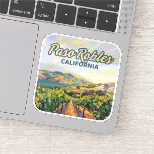 Sticker Paso Robles California Vineyard Côte Centrale