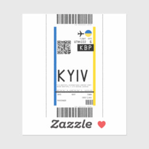 Sticker Passe d'embarquement à Kiev (KBP)