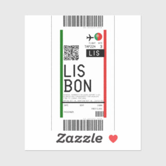 Sticker Passe d'embarquement à Lisbonne (LIS)