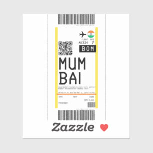 Sticker Passe d'embarquement à Mumbai (BOM)