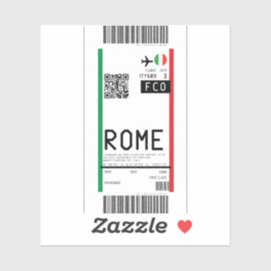 Sticker Passe d'embarquement à Rome (FCO)