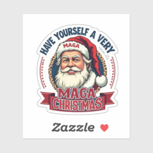 Sticker Passez un très Maga Noël Trump a gagné