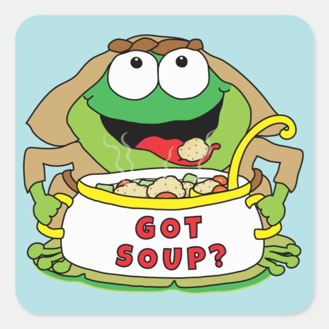 Sticker Passover "Avez De La Soupe ?" Sticker carr (Devant)