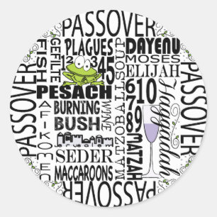 Sticker Passover Cercle "Pâque signifie..."