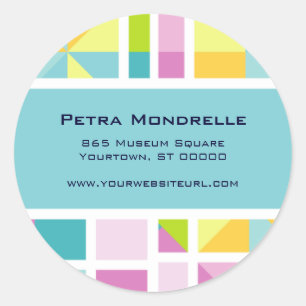 Sticker Pastel Color Grid (Aqua)