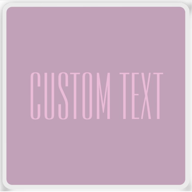 Sticker Pastel Purple & Pink clair | Texte modifiable mode (Devant)