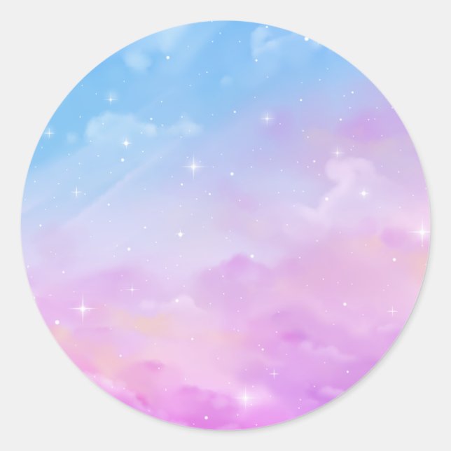 Sticker Pastel Sky Galaxy (Devant)