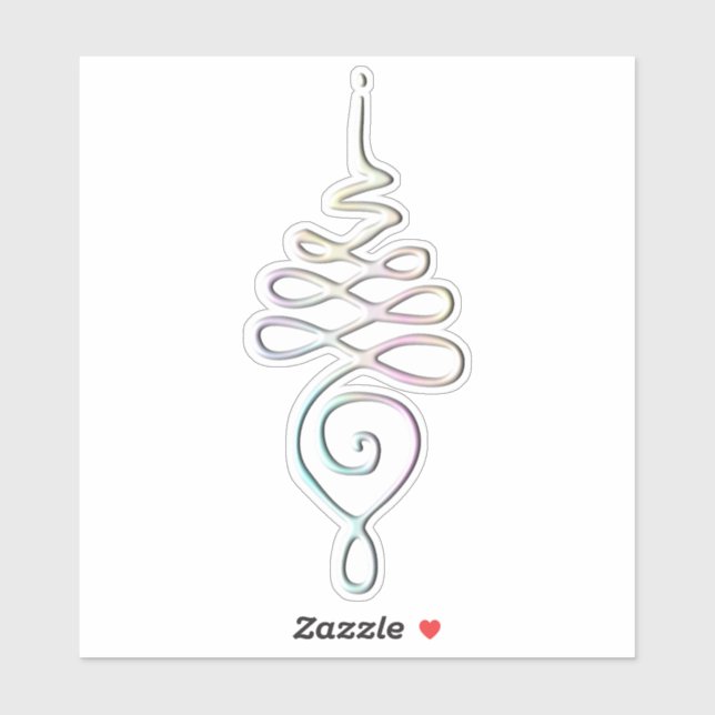 Sticker Pastel Unalome  (Feuille)