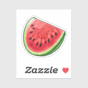 Sticker Pastèque de dessin animé