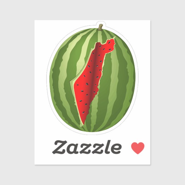 Sticker Pastèque Palestine - Slice (Feuille)
